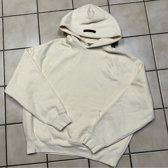 FOG Fear of God Essentials Light Yellow Hoodie - Picture 2 of 9